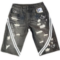 Demon denim pants